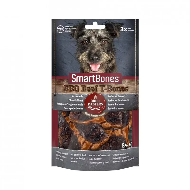 Specialerbjudande - SMARTBONES BBQ BEEF T-BONES, utan råhud 3 pack