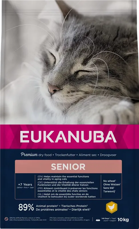 Efterfrågad - Eukanuba Cat Senior Chicken 10 kg