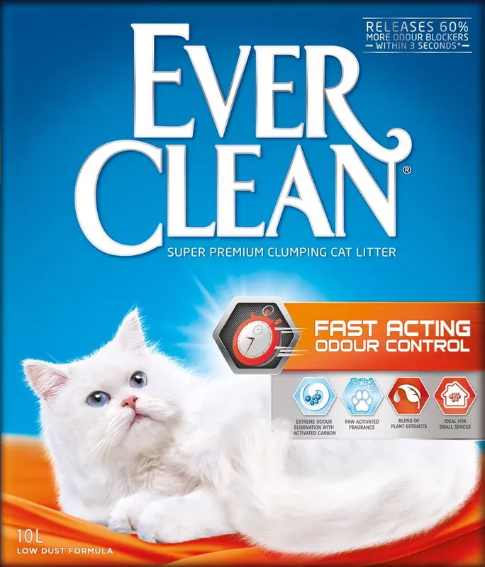 Ever Clean® Fast Acting Odour Control- kattsand -10 kg - Fabrikspris