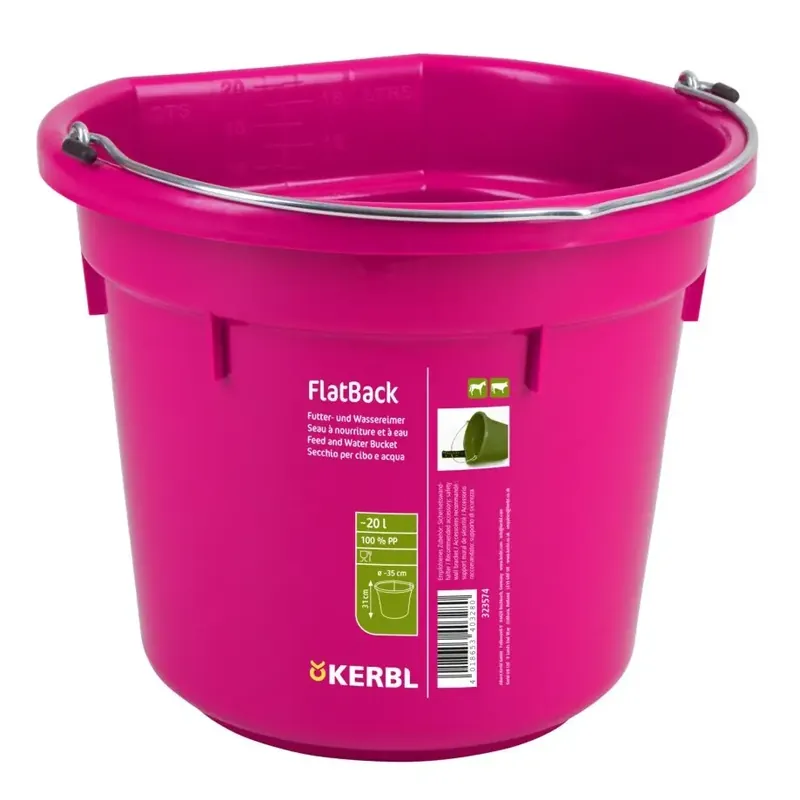Stabil hink Kerbl FlatBack | Klar att skickas