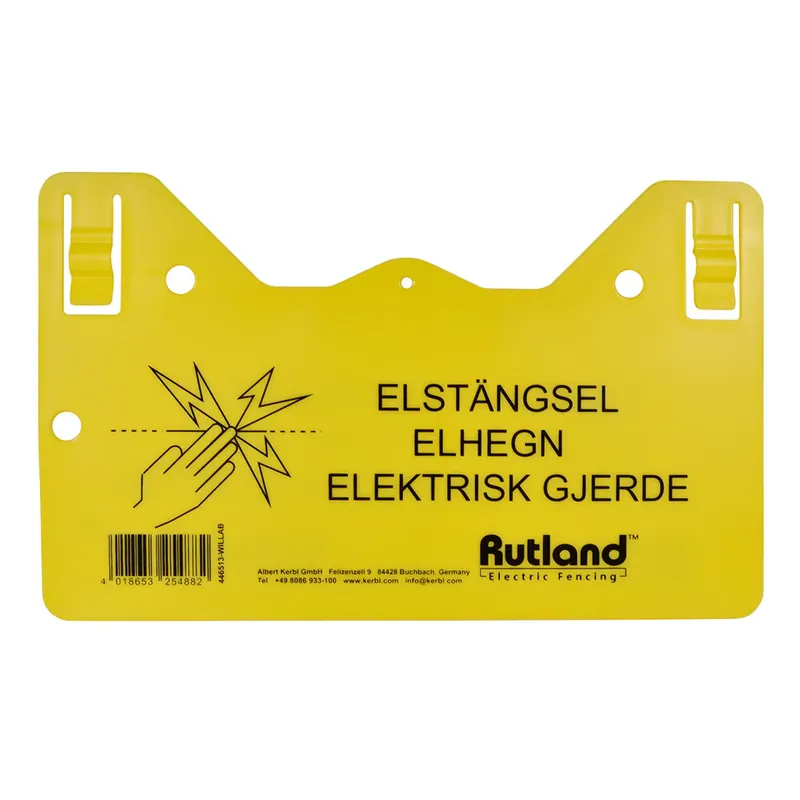 Varningsskylt Elstängsel Clips | Expressfrakt
