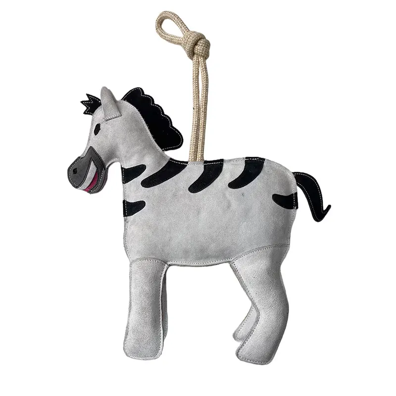 Mycket populär - Hästleksak "Zebra" i mocka